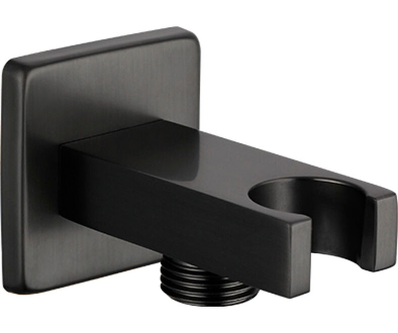 SOPORTE PARED DUCHA CUADRADO TITANIO