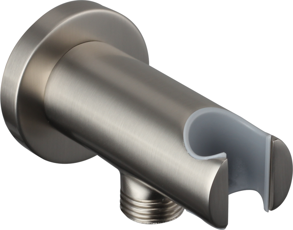 SOPORTE PARED DUCHA REDONDO NICKEL