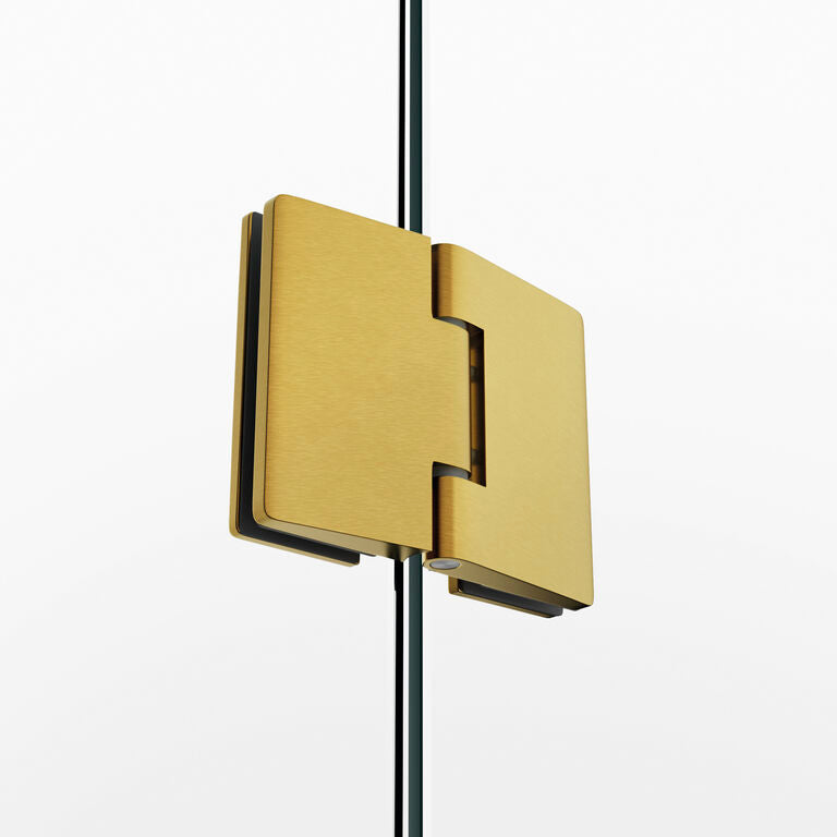 BISAGRA PARA PUERTA MODELO GLASS ACABADO ORO CEPILLADO.