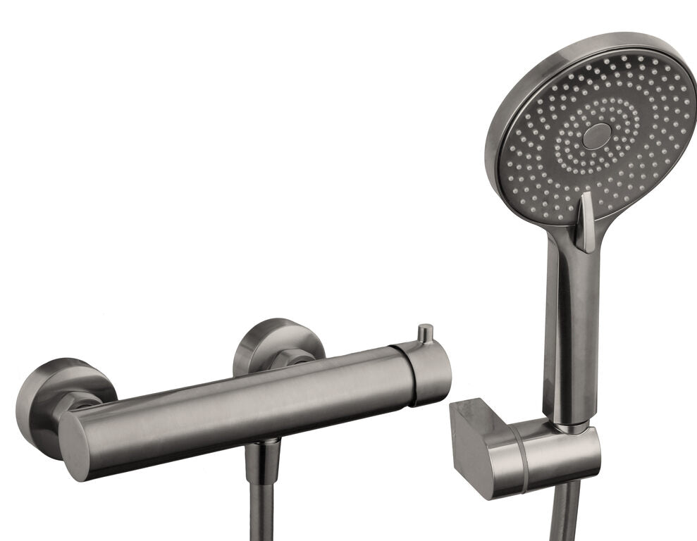 GRUPO DUCHA C/KIT UNIVERSAL NICKEL