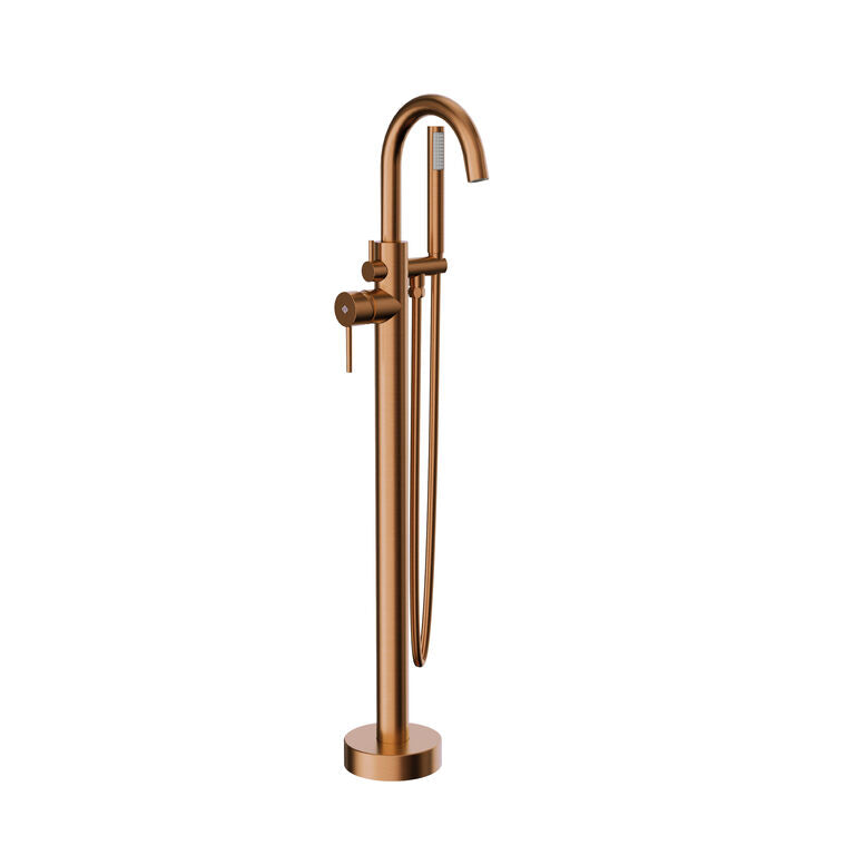 GRIFERIA BAÑERA EXENTA ROUND MONOMANDO COBRE