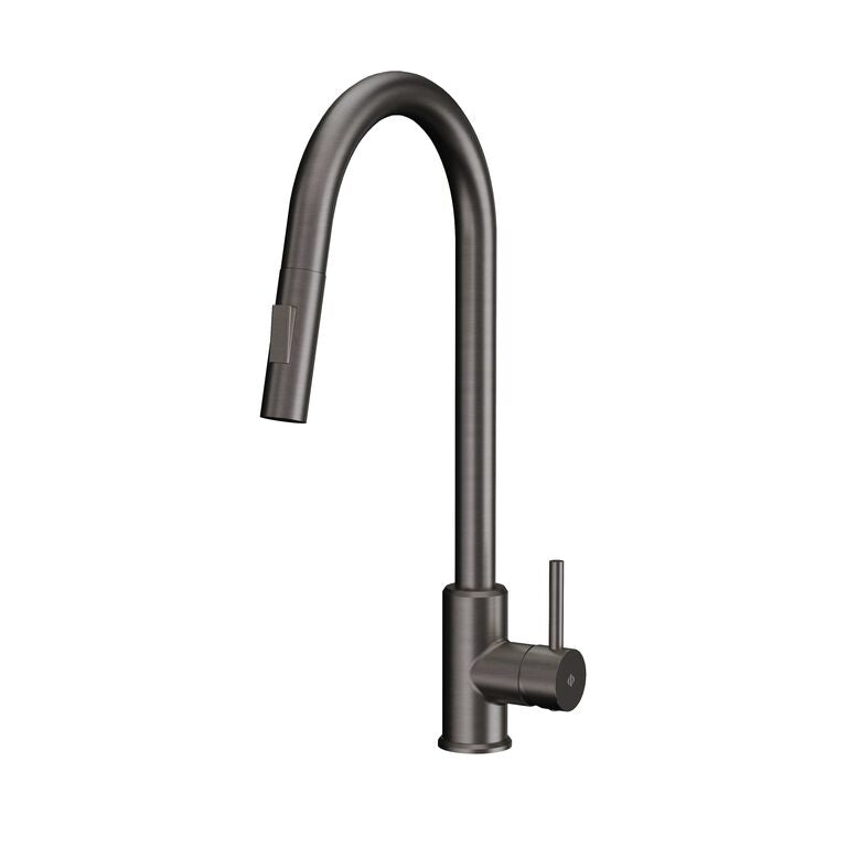 MONOMANDO COCINA EXTRAIBLE ROUND ACERO TITANIO