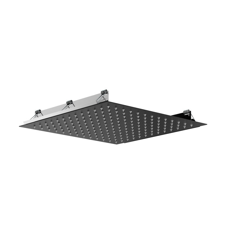 ROCIADOR EMPOTRADO TECHO CUADRADO 30x30cm NEGRO