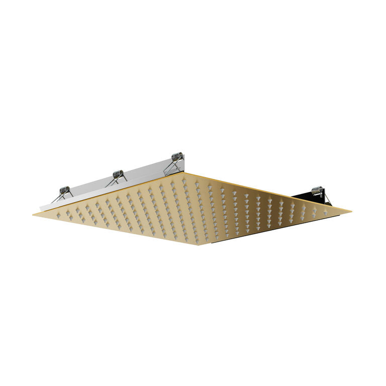 ROCIADOR EMPOTRADO TECHO CUADRADO 30x30cm ORO