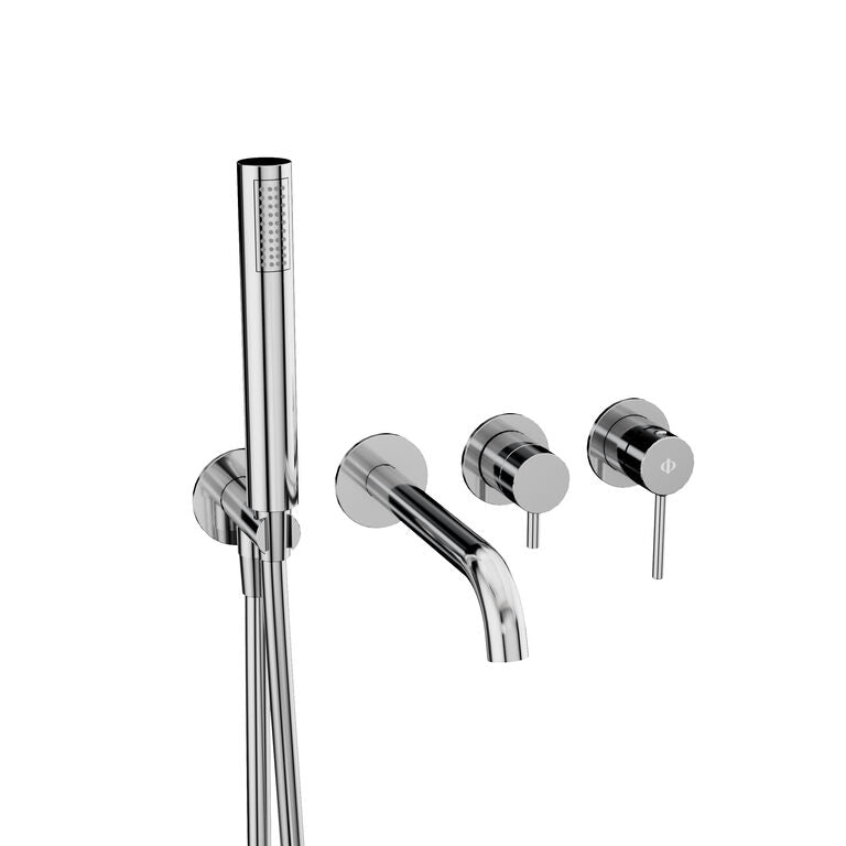 CONJUNTO EMPOTRADO BAÑERA SIRIO CROMO C/KIT