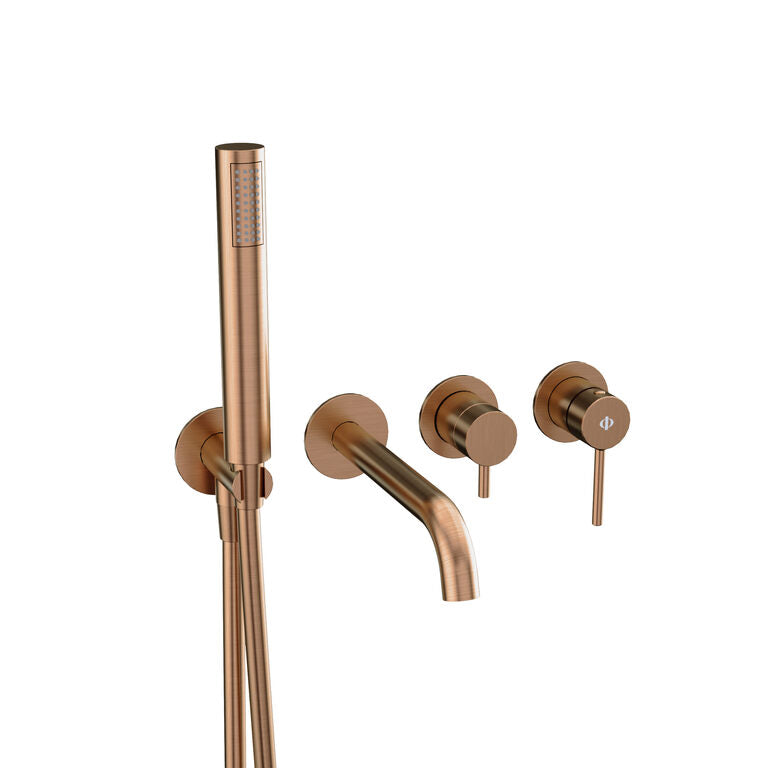 CONJUNTO EMPOTRADO BAÑERA SIRIO COBRE C/KIT