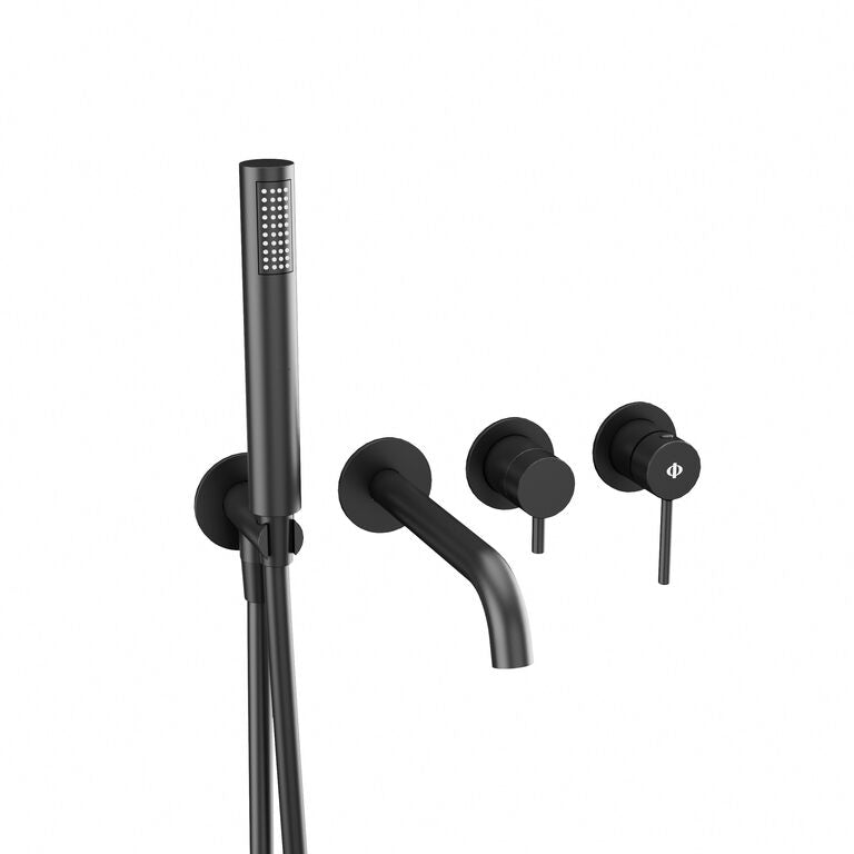 CONJUNTO EMPOTRADO BAÑERA SIRIO NEGRO C/KIT