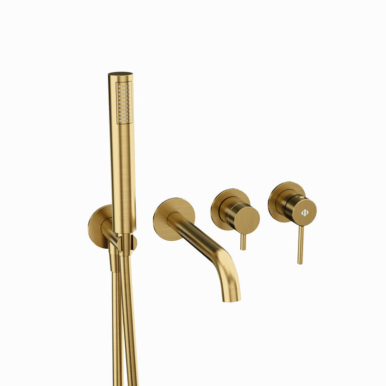 CONJUNTO EMPOTRADO BAÑERA SIRIO ORO C/KIT