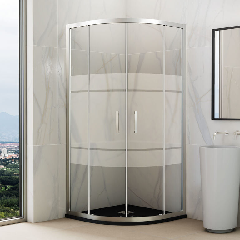 MAMPARA PRESTIGE TITAN SEMICIRCULAR ROCA SG 80X80