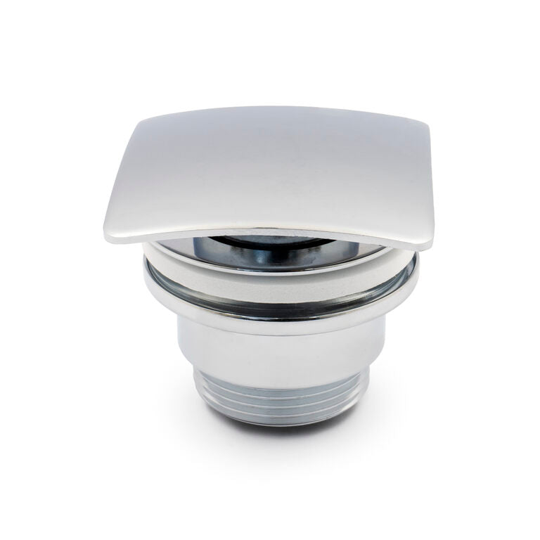 VÁLVULA CLIC CLAC CUADRADA CROMO