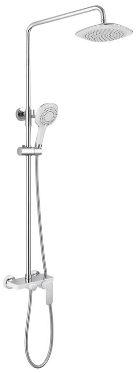 DUCHA VISTA CASSIO BLANCO/CROMO MONOMANDO