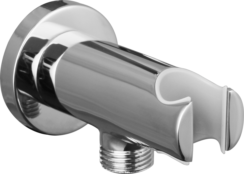 SOPORTE PARED DUCHA REDONDO CROMO