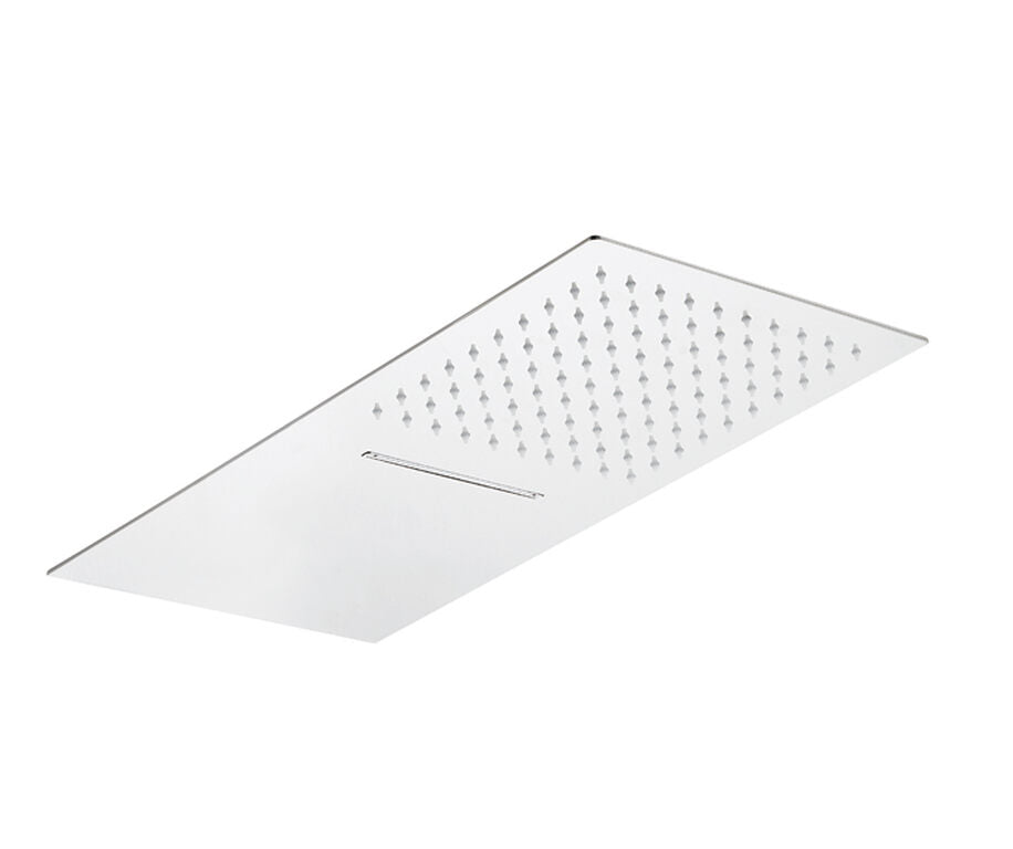 ROCIADOR EXTRAPLANO INOX CASCADA+LLUVIA