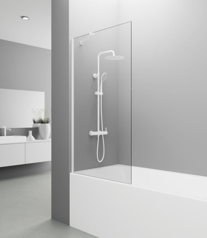 PANEL BAÑERA SCREEN 1F TP BL 85 + BRAZO BLANCO