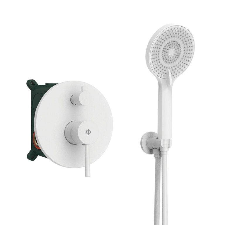 CONJUNTO EMPOTRAR 2 FUN. MONOMANDO SIRIO BLANCO