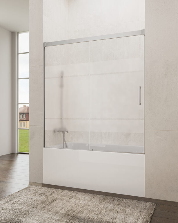 MAMPARA BASIC BAÑERA FRON CORR 1F 1P SG CR 145 & MAMPARA BASIC BAÑERA FRON CORR 1F 1P SG CR 150