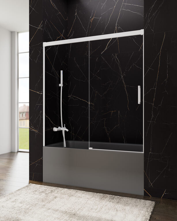 MAMPARA BASIC BAÑERA FRON CORR 1F 1P TP BL 145 & MAMPARA BASIC BAÑERA FRON CORR 1F 1P TP BL 150