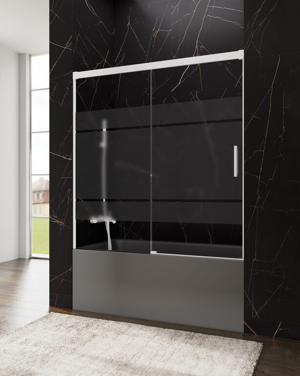 MAMPARA BASIC BAÑERA FRON CORR 1F 1P SG BL 145 & MAMPARA BASIC BAÑERA FRON CORR 1F 1P SG BL 150