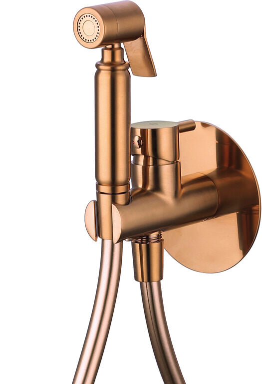 BIDE EMPOTRADO COBRE CEPILLADO ROUND