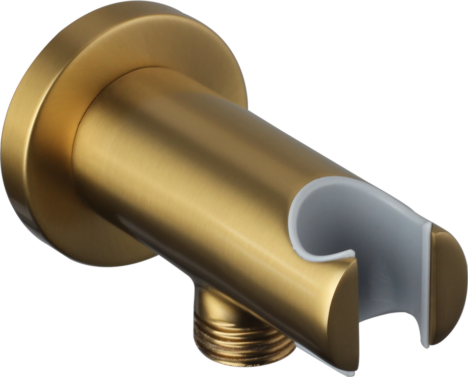 SOPORTE PARED DUCHA REDONDO ORO